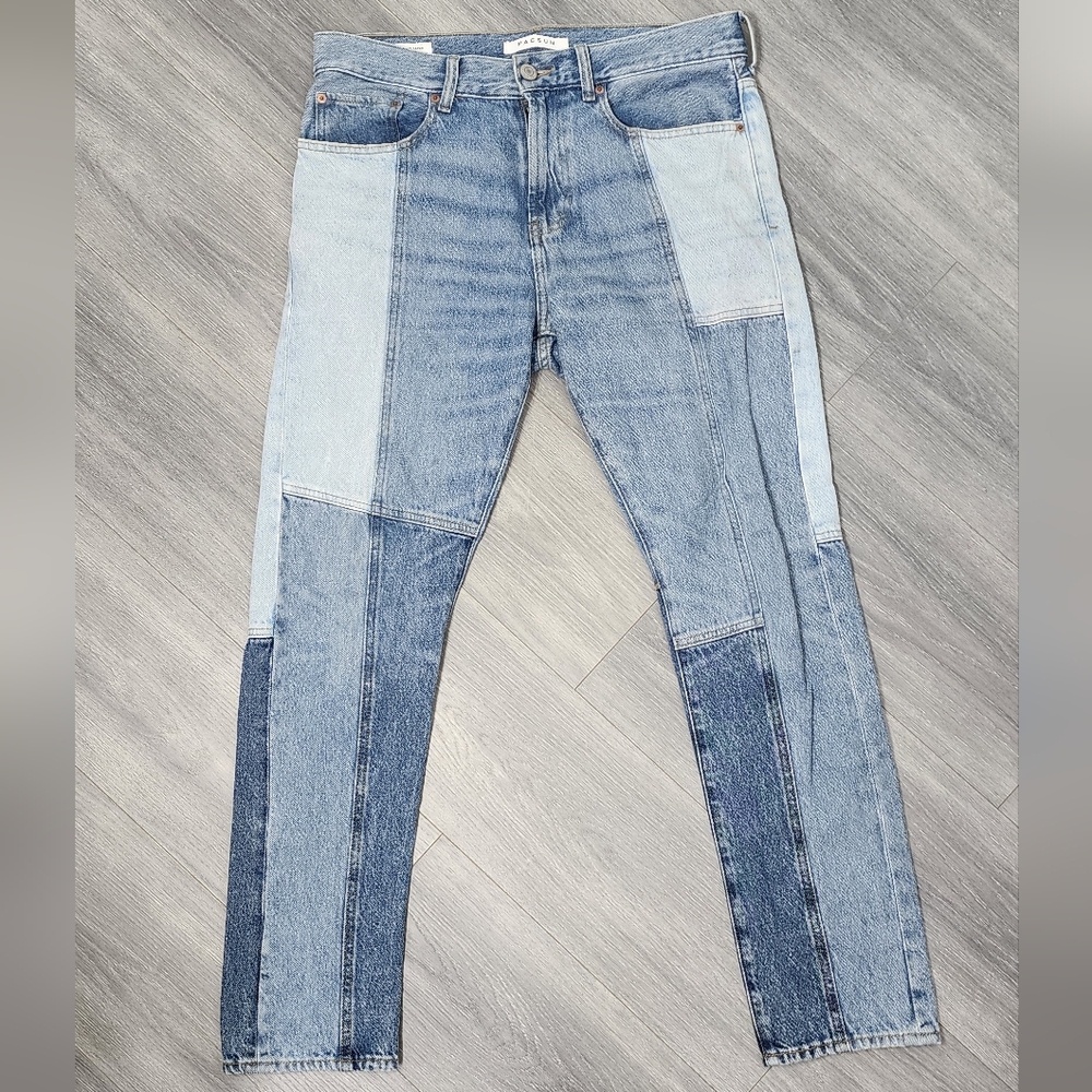 PacSun Men's Slim Patchwork Jeans - Multiple Blue Washes